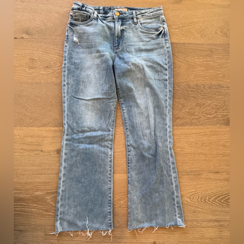 Kut From the Kloth Kelsey Fab Ab Ankle Flare Jeans Size 8